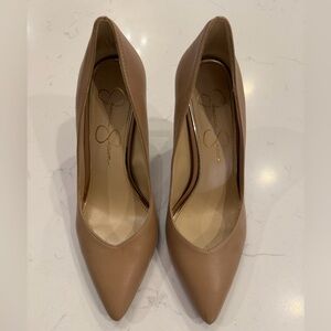 Jessica Simpson Taupe/Nude Pointed-Toe Pumps